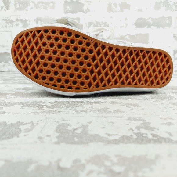 Vans Herringbone Sk8-Hi Unisex Grey Suede White Lace Up Sneakers E302 - Picture 8 of 12